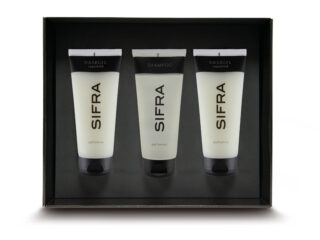 Geschenkset 2 = 2 haargel superhold & 1 shampoo