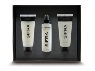 Geschenkset 5 = 1 haargel superhold & 1 haarspray superhold & 1 shampoo